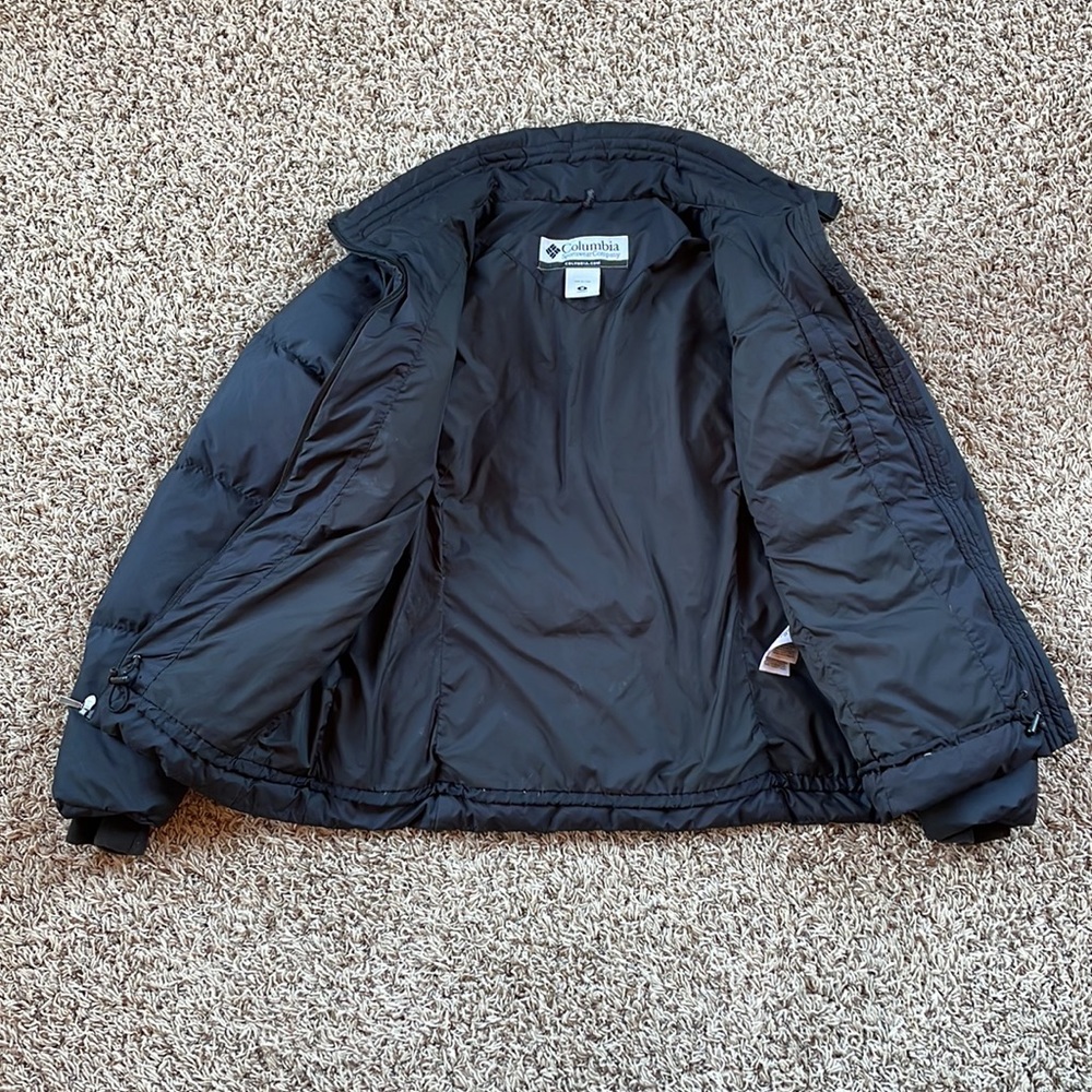 Women’s Columbia Black Down Feather Jacket Size M - Picture 3 of 9